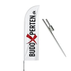 Beachflag m/ tryk &amp; fod