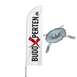 Beachflag m/ tryk &amp; fod