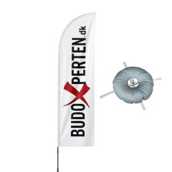 Beachflag m/ tryk &amp; fod