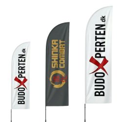 Beachflag m/ tryk &amp; fod