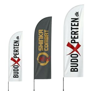 Beachflag m/ tryk & fod