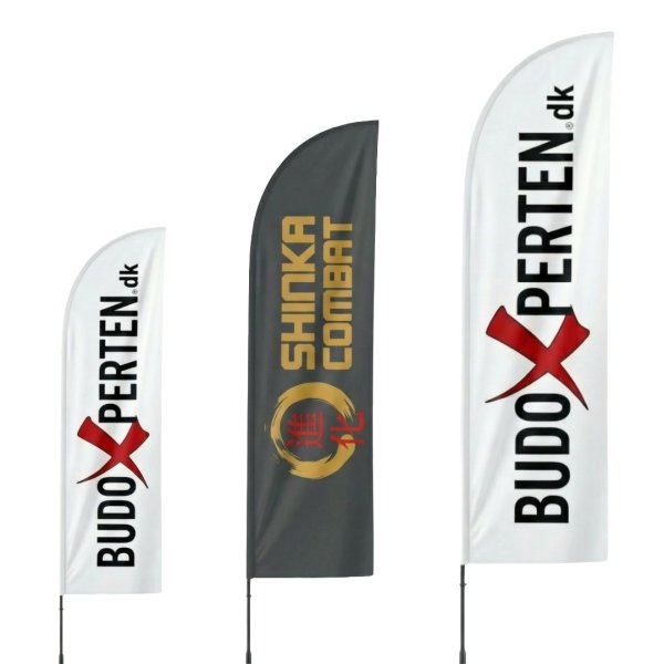 Beachflag m/ tryk & fod