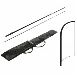 Beachflag m/ tryk &amp; fod