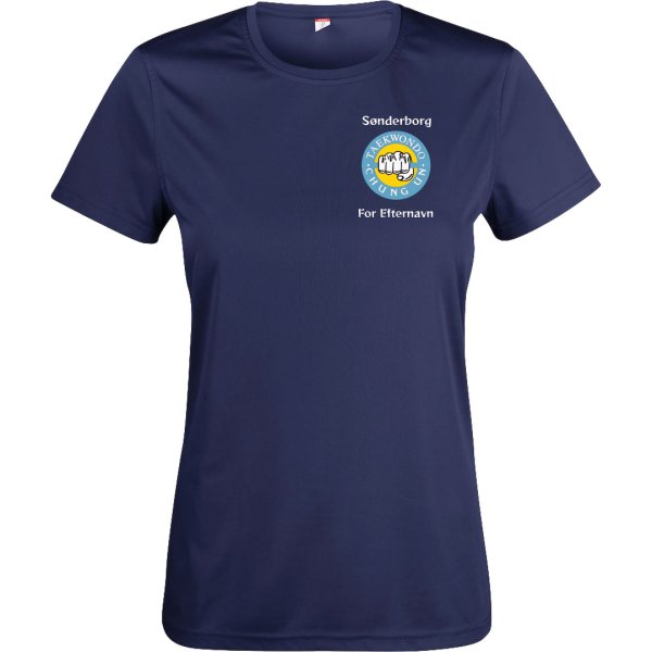 Chung Un t-shirt Basic Active dryfit navy - dame