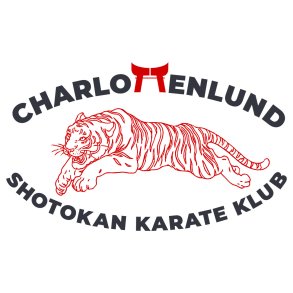 Charlottenlund Karate ryglogo
