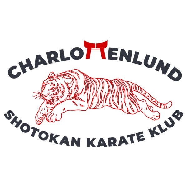 Charlottenlund Karate ryglogo