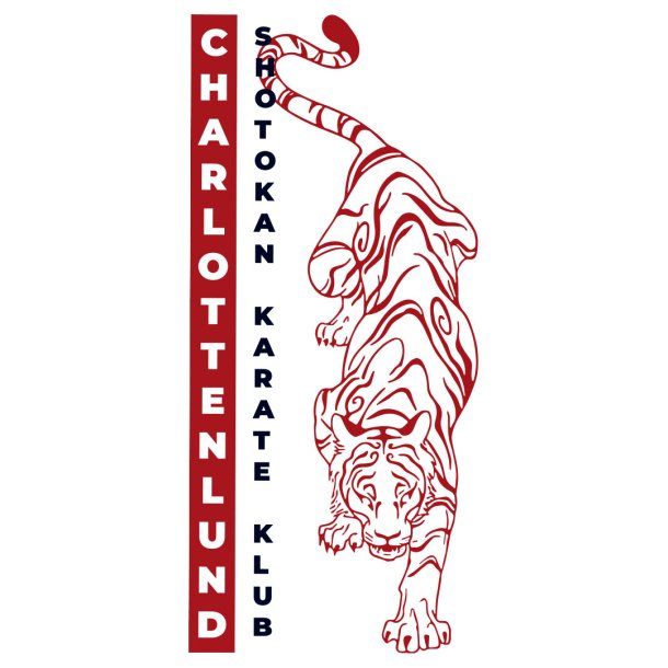 Charlottenlund Karate ryglogo - t-shirts