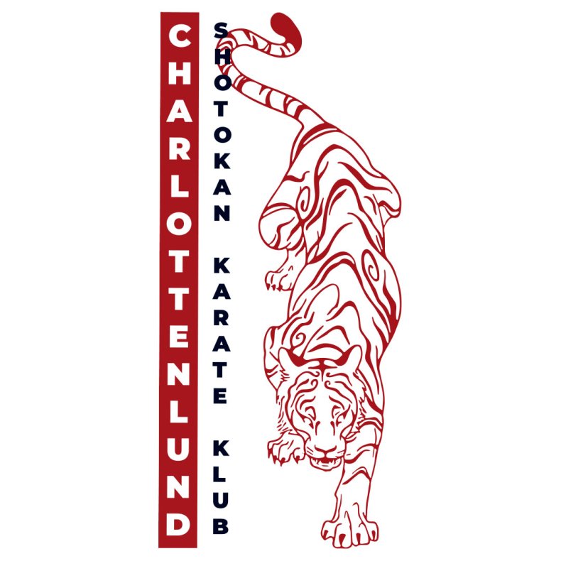 Charlottenlund Karate ryglogo - t-shirts