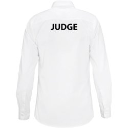 REFEREE/JUDGE logo p� dommerskjorte Powell Slimfit LS - herre