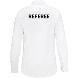 REFEREE/JUDGE logo p� dommerskjorte Powell Slimfit LS - herre