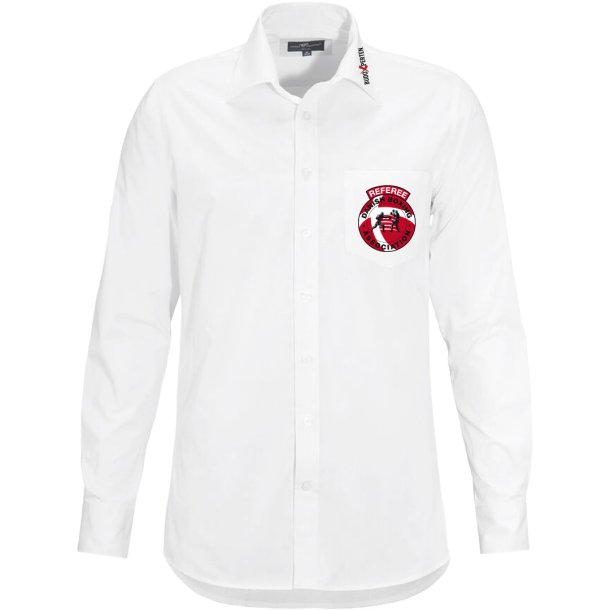 REFEREE/JUDGE logo p dommerskjorte Powell Slimfit LS - herre