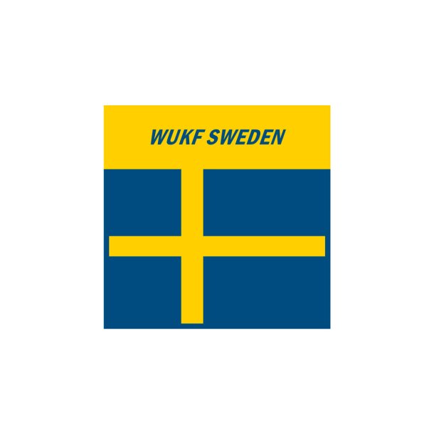 WUKF SWEDEN FLAG - GUL/BL