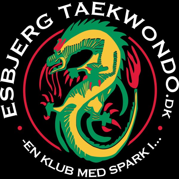 Esbjerg TKD logo - hvid tekst