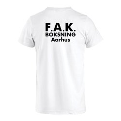 FAK t-shirt Basic bomuld hvid - junior