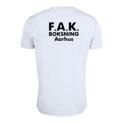 FAK t-shirt Basic Active dryfit hvid - junior