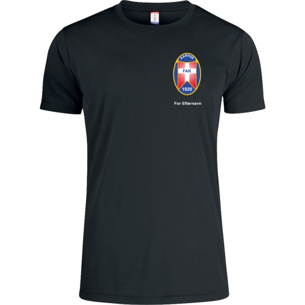 FAK t-shirt Basic Active dryfit sort - herre
