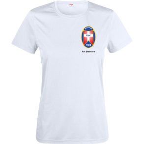 FAK t-shirt Basic Active dryfit hvid - dame