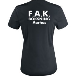 FAK t-shirt Basic Active dryfit sort - dame