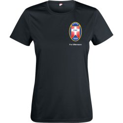 FAK t-shirt Basic Active dryfit sort - dame