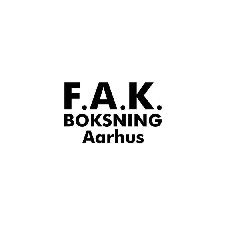 F.A.K. bukslogo - sort