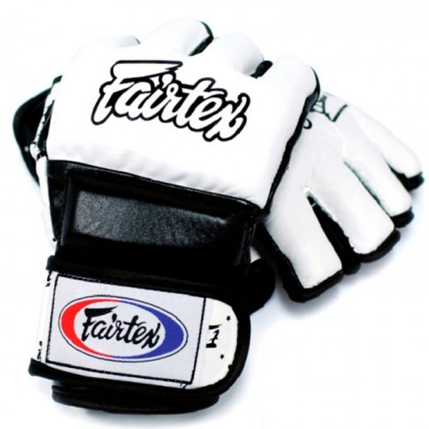 Korn Få betyder Fairtex MMA handsker læder - hvid/sort - MMA handsker - BUDOX / FIGHTX