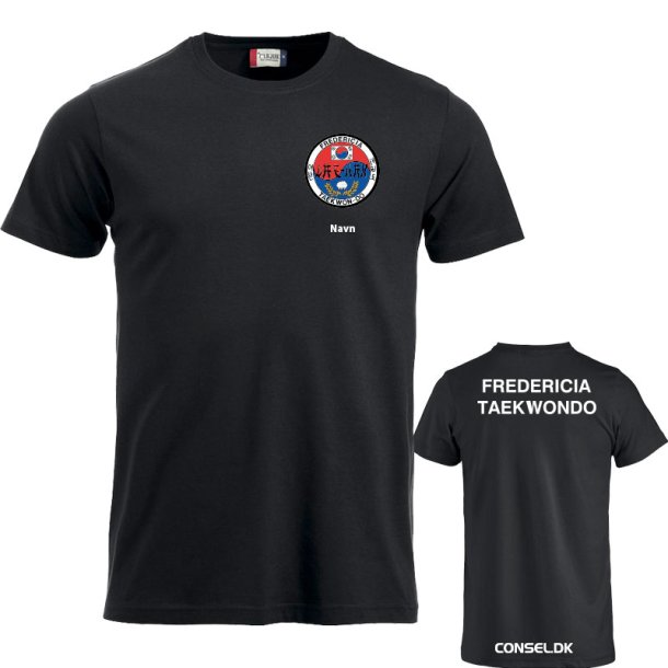 Fredericia Taekwondo t-shirt bomuld junior - sort