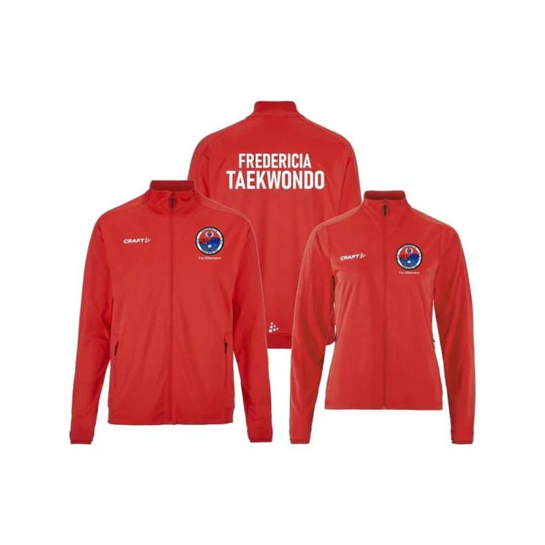 Fredericia Taekwondo tr�ningsjakke Evolve 2.0 r�d - dame/herre