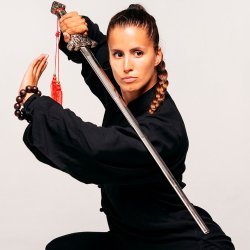 Tai Chi sv�rd udstr�kkeligt - guld