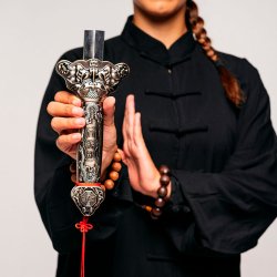 Tai Chi sv�rd udstr�kkeligt - guld