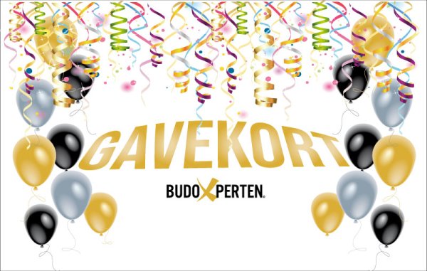 Gavekort med motiv - balloner/guilander