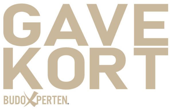 Gavekort med motiv - simpelt m/guld