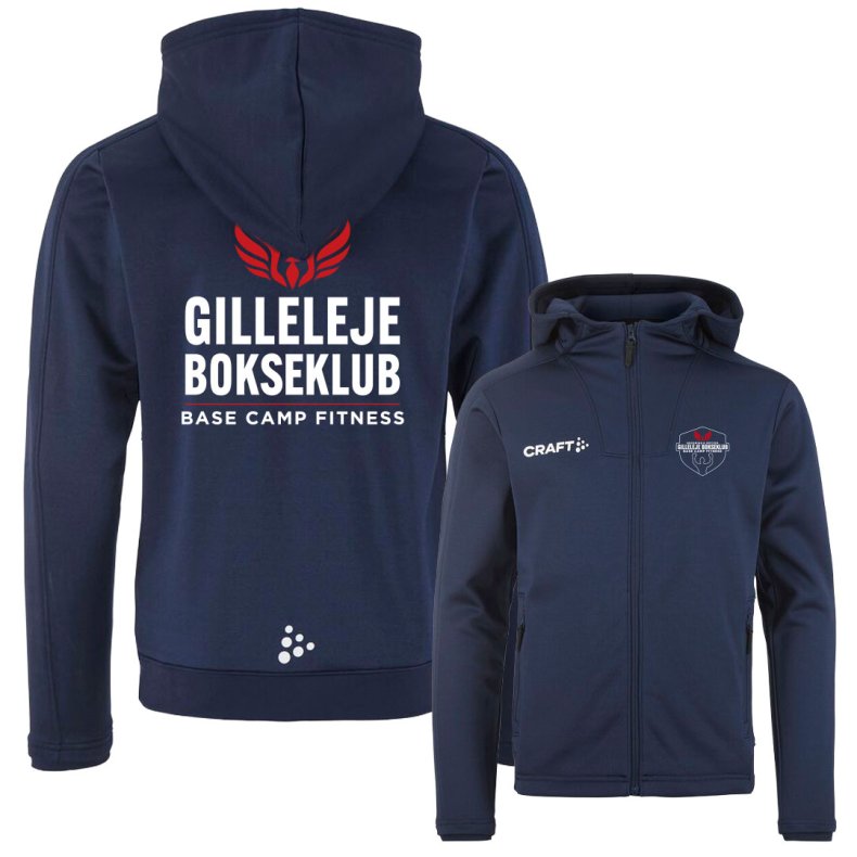Gilleleje tr�ningsjakke FZ m/h�tte Evolve 2.0 - junior