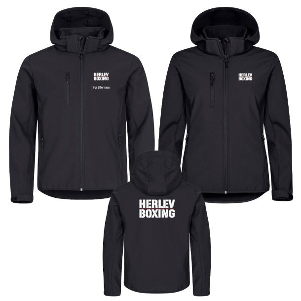 Herlev Boxing jakke m/h�tte Classic Softshell - dame/herre