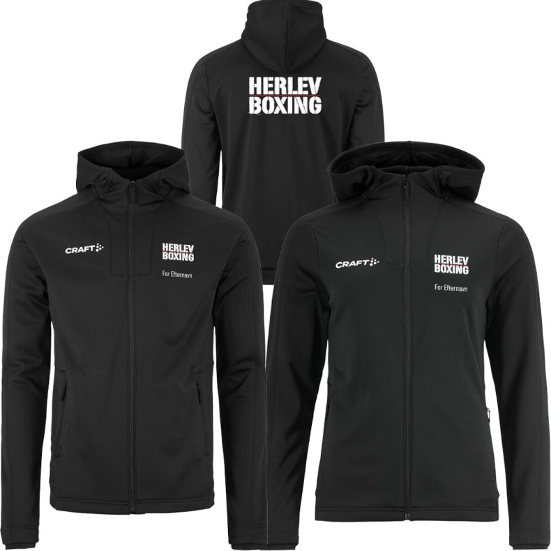 Herlev Boxing tr�ningsjakke FZ m/h�tte Evolve 2.0 - dame/herre