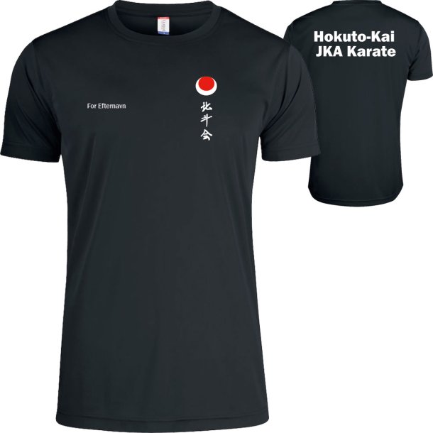Hokuto-Kai t-shirt Basic Active dryfit tekst - herre