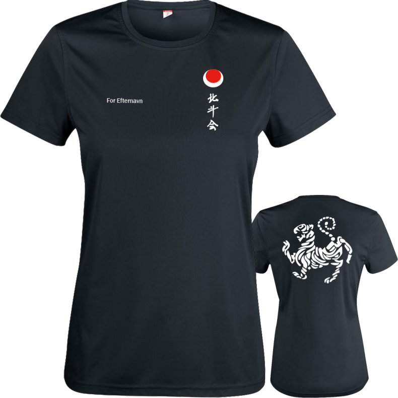 Hokuto-Kai t-shirt Basic Active dryfit tiger - dame