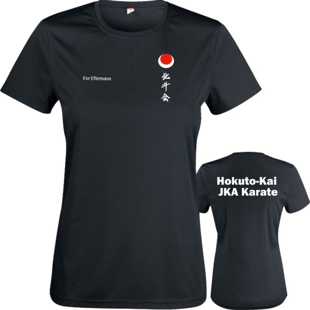 Hokuto-Kai t-shirt Basic Active dryfit tekst - dame
