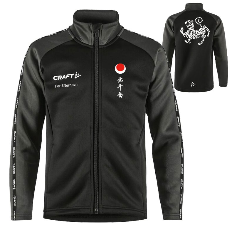 Hokuto-Kai tr�ningsjakke broderet tiger - junior