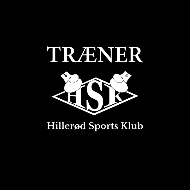 HSK logo til trnerbuks - hvid