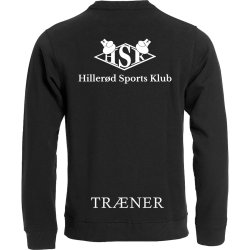 HSK sweatshirt Classic RN sort m/hvid - unisex