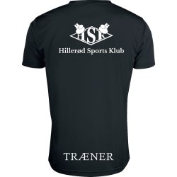 HSK t-shirt Basic Active dryfit sort m/hvid - herre