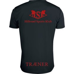 HSK t-shirt Basic Active dryfit sort m/r�d - herre