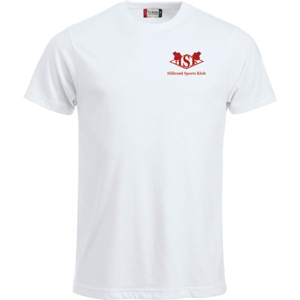 HSK t-shirt New Classic bomuld hvid m/r�d - herre