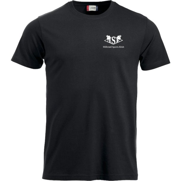 HSK t-shirt New Classic bomuld sort m/hvid - herre