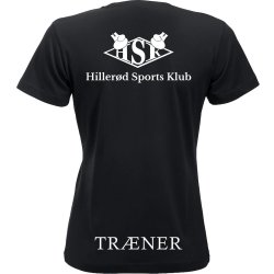HSK t-shirt New Classic bomuld sort m/hvid - dame