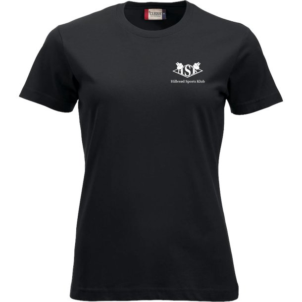 HSK t-shirt New Classic bomuld sort m/hvid - dame