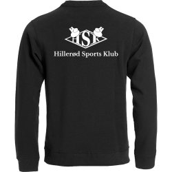 HSK sweatshirt Classic RN sort m/hvid - unisex