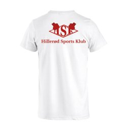 HSK t-shirt Basic bomuld hvid m/r�d - junior