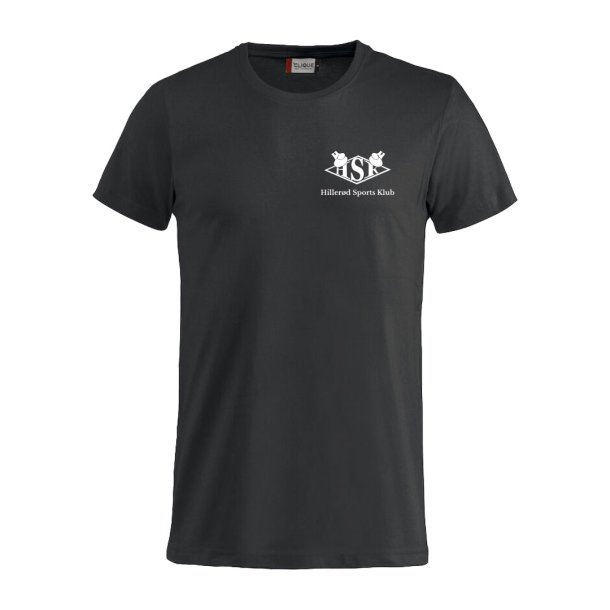 HSK t-shirt Basic bomuld sort m/hvid - junior