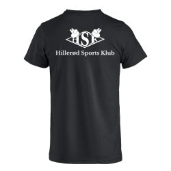 HSK t-shirt Basic bomuld sort m/hvid - junior